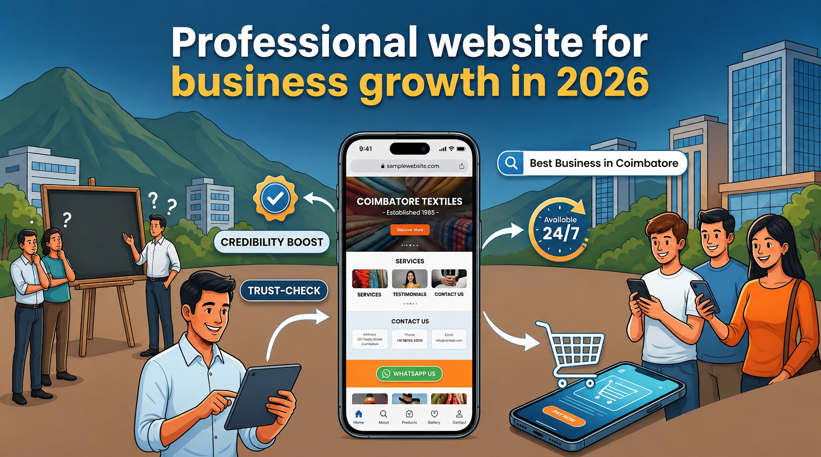 Professional website for business growth in 2026